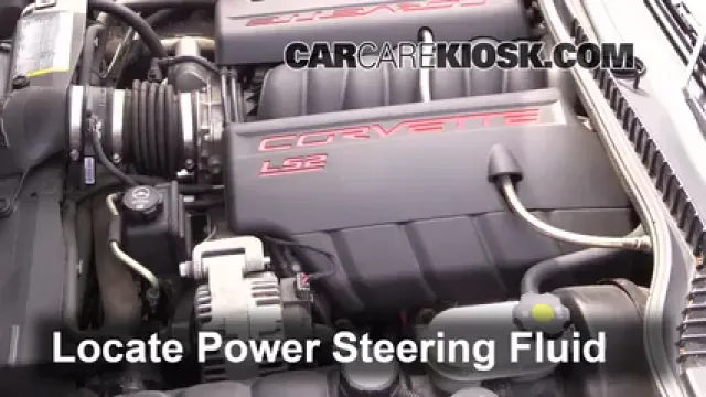 2006 Chevrolet Corvette 6.0L V8 Convertible Liquide de direction assistée Rajouter des liquides
